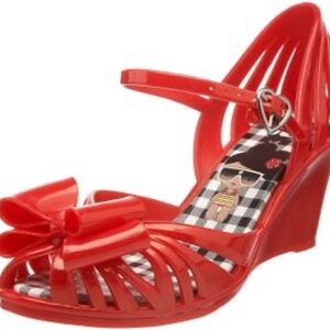 Gwen Stefani Harajuku Lovers Red Pinup Jelly Wedge